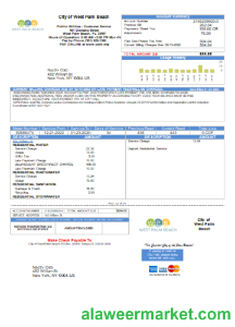 West Palm Beach Pub Utilities utility business bill SCR